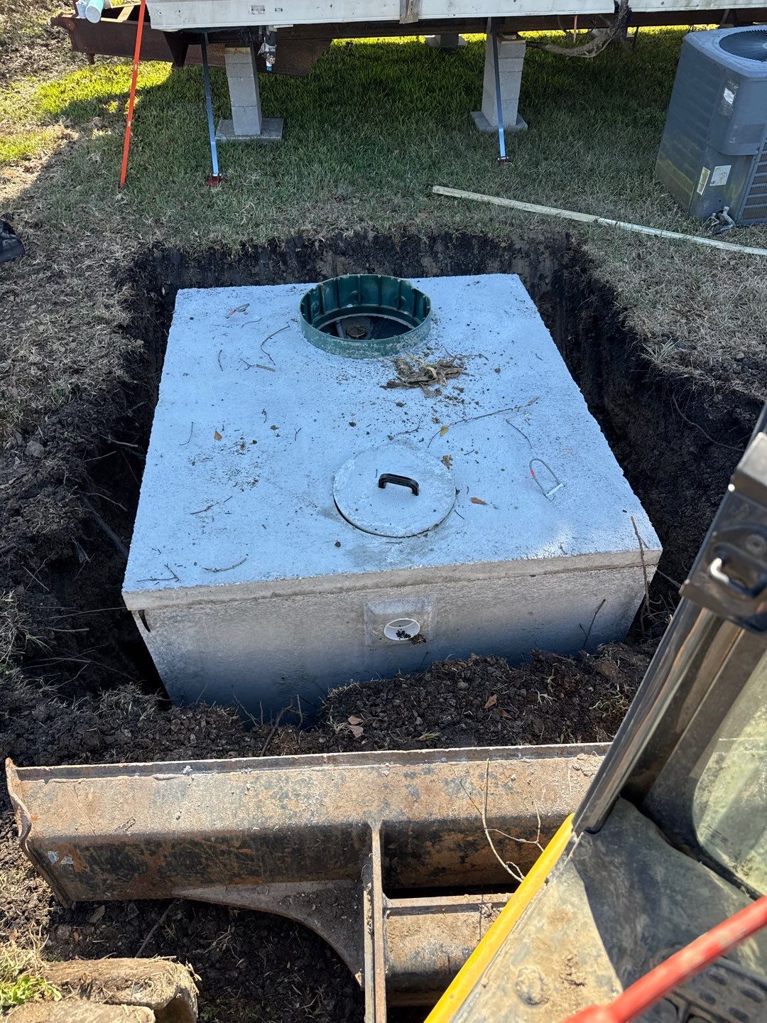 Septic tank installation